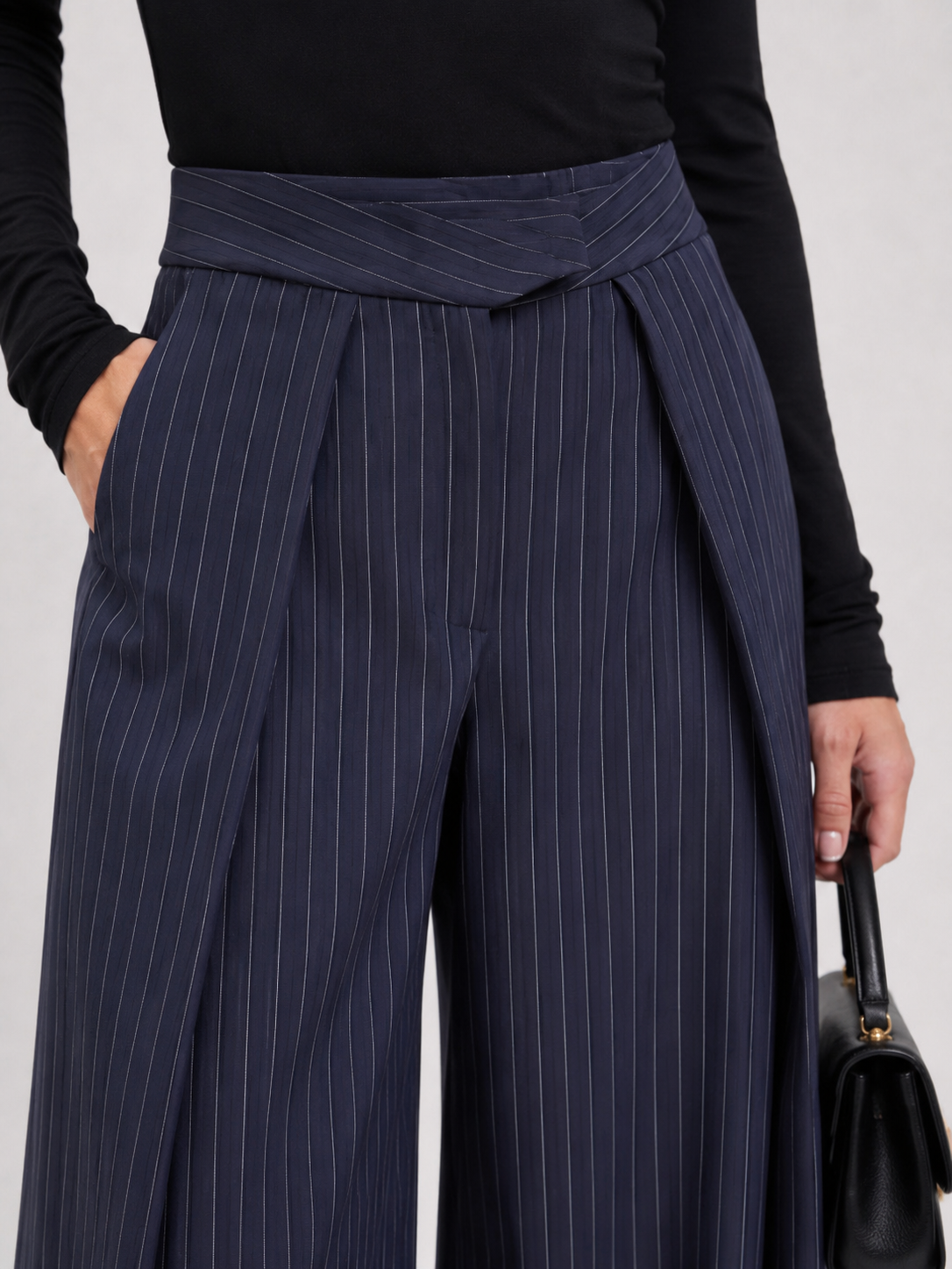 Pantalones negros de corte sastre