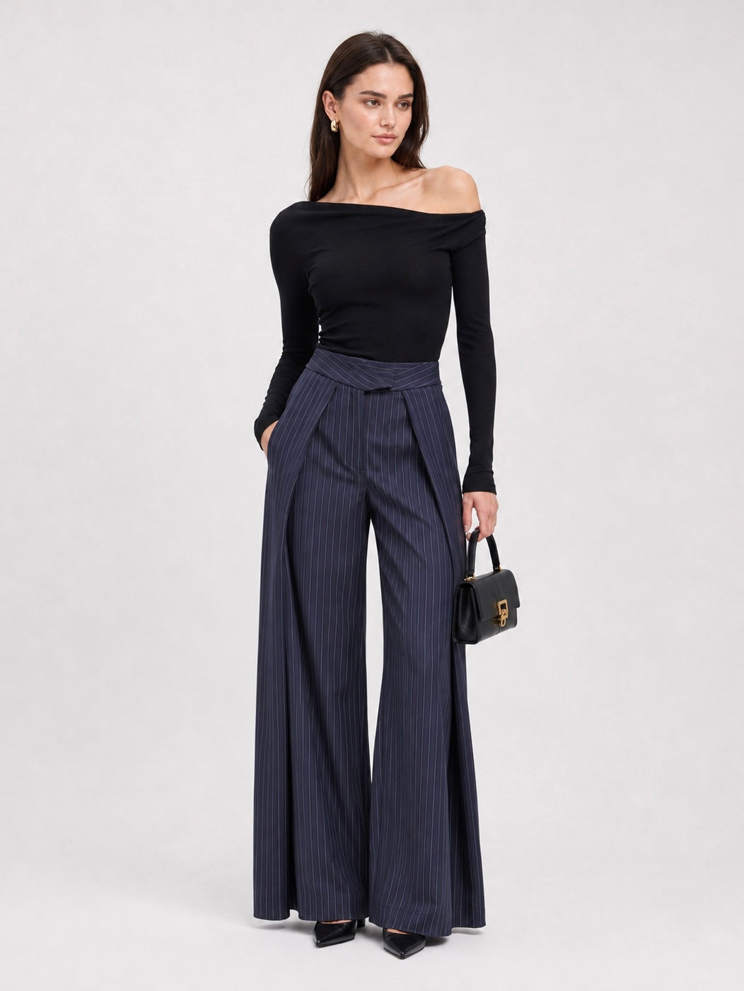 Pantalones negros de corte sastre