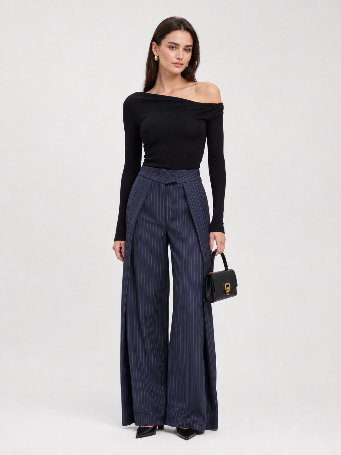 Pantalones negros de corte sastre