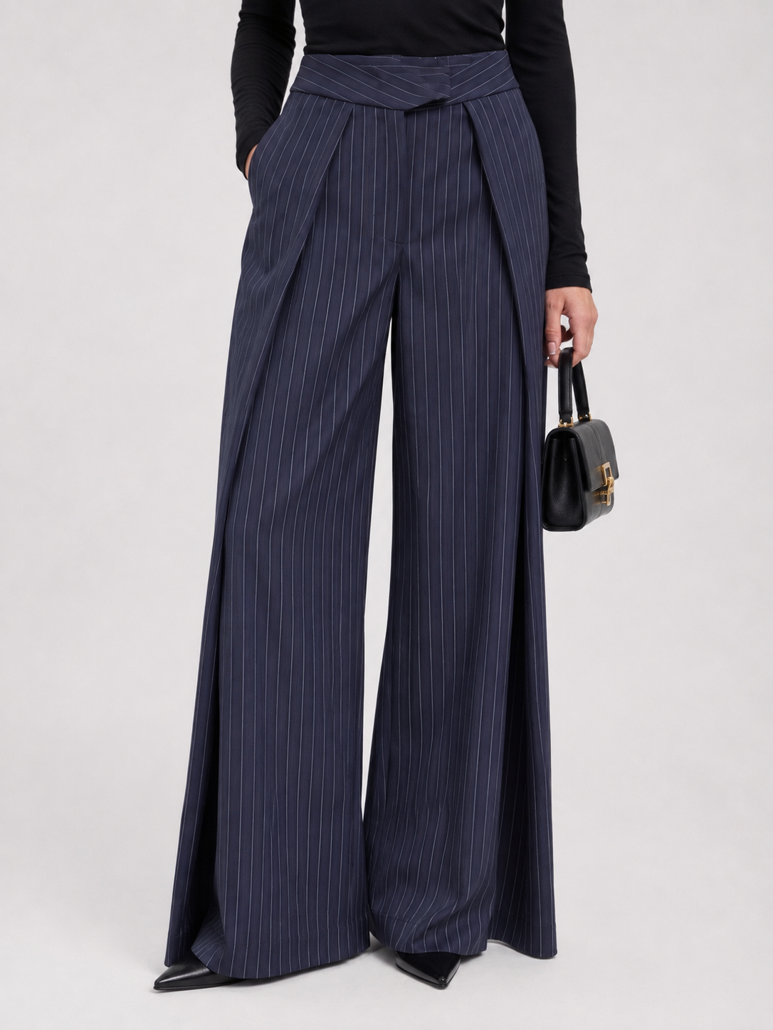 Pantalones negros de corte sastre