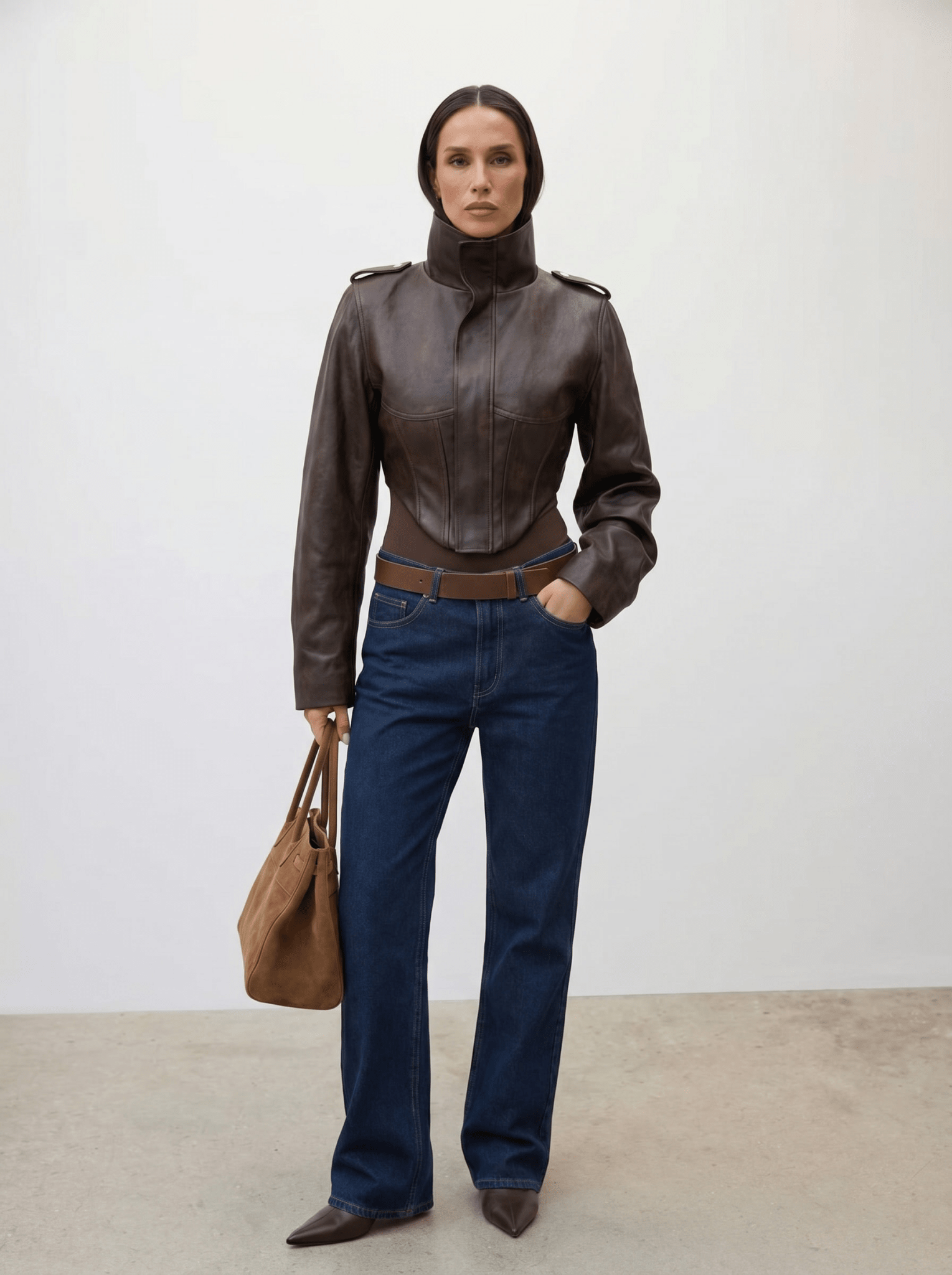 Studio Leather Jacket - TUA. Milano #